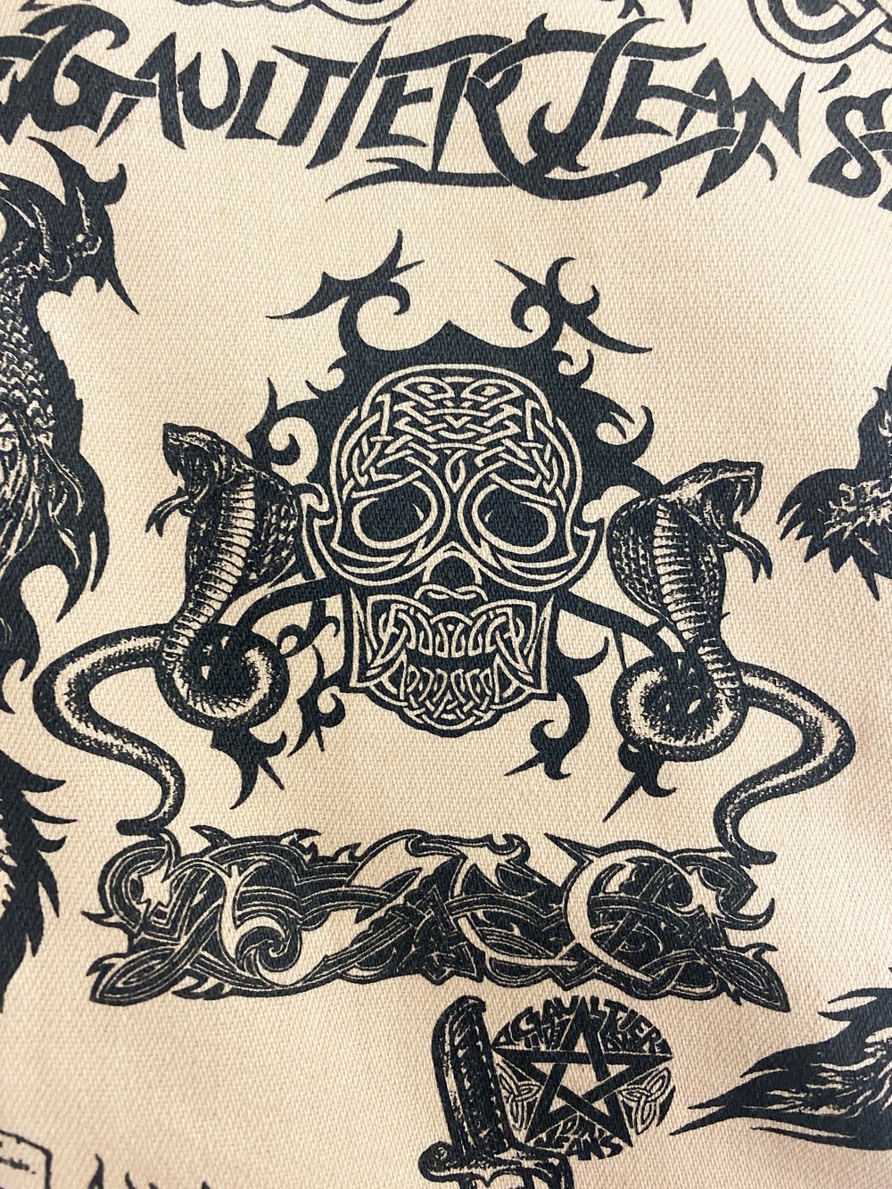 トップス 90s archive Jean Paul GAULTIER Skull T Jean Paul Gaultier SS1990 Skeleton Long Sleeve Shirt